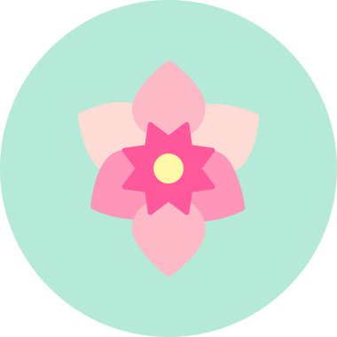 çiçek simgesi vektör illüstrasyonu 