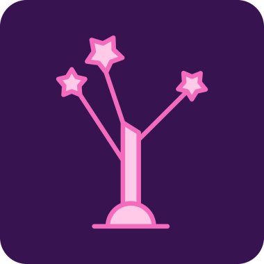 Joshua Tree simgesinin vektör illüstrasyonu              