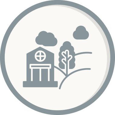 Çevresel ekoloji ikonu vektör illüstrasyonu 