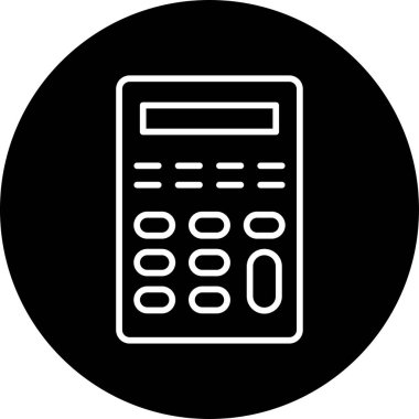 Calculator icon, vector illustration simple design