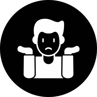 Omuz silk. Web simgesi basit illüstrasyon