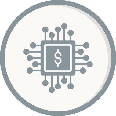 Çip simgesi vektör illüstrasyon tasarımı