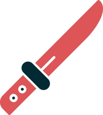 Basit ağ bıçağı simgesi düz vektör 