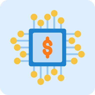 Çip simgesi vektör illüstrasyon tasarımı