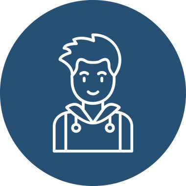 Evlat. Web simgesi basit illüstrasyon