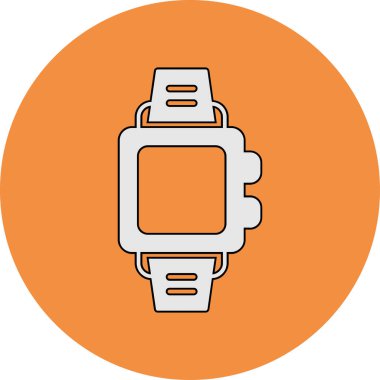 Smartwatch icon, vector illustration simple design