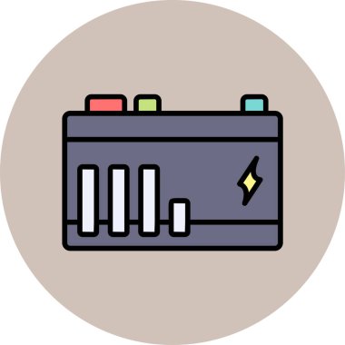 Basit pil şarj simgesi, dikkat dağıtma özelliği yok.