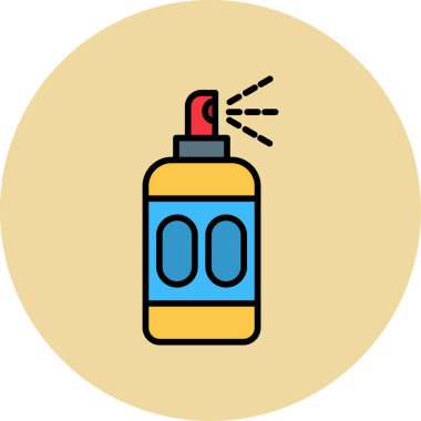 Saç spreyi ikonu vektör illüstrasyonu 