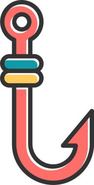 Web simge vektör çizim kanca