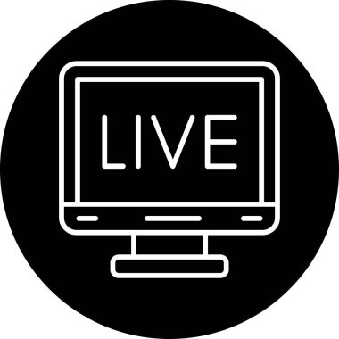 Yaşa. Web simgesi basit tasarım 