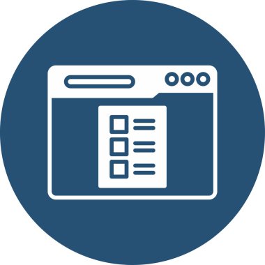 İş ve vektör illüstrasyonu için Quiz web simgesi