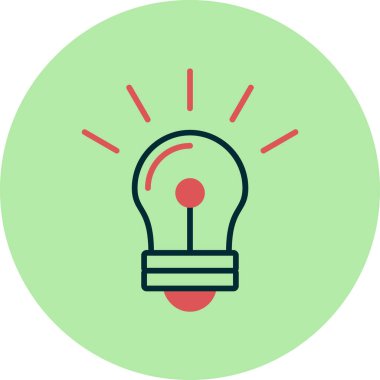 Ampul Ağı simgesi, vektör illüstrasyonu