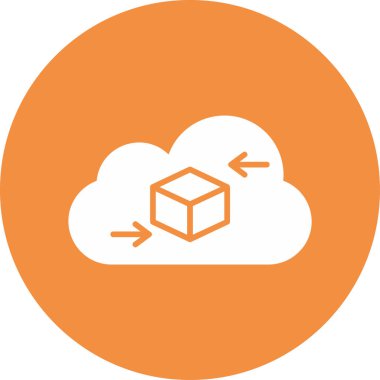 Soyut bir bükülme ile bir kullanıcı veri simgesinin vektör illüstrasyonu.