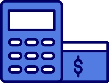 Basit hesap makinesi vektör illüstrasyonu