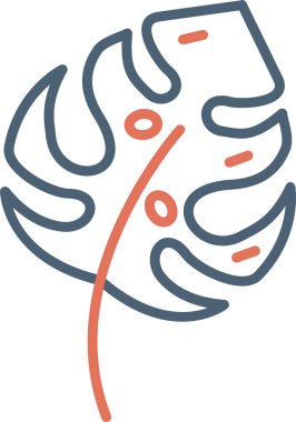 Canavar Deliciosa yaprağı doğa ikonu