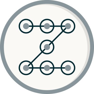 Engelleme zinciri. Web simgesi basit tasarım