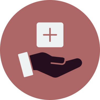 Sağlık hizmetleri. Web simgesi basit illüstrasyon