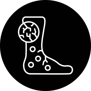 Basit HIV simgesi vektör illüstrasyonu