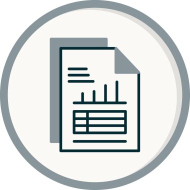 veri raporu simge vektör