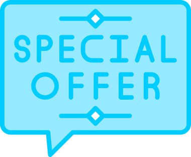 özel teklif vektör etiketi 