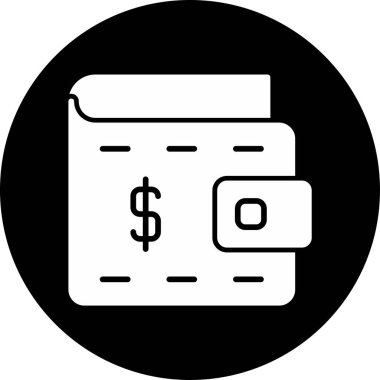 Wallet icon, vector illustration simple design