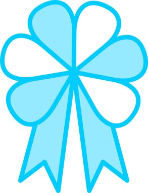 Kurdele yayı. Web simgesi basit illüstrasyon