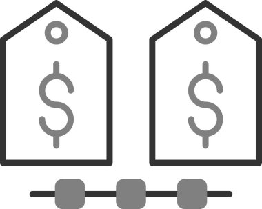 Değer modern simgesinin vektör illüstrasyonu