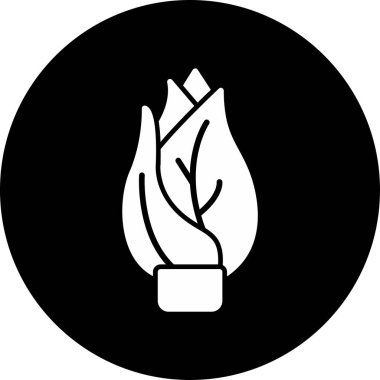 Beyaz Arkaplanda İzole Edilmiş Belçika Hindibası veya Chicory Simgesi Vektör İllüstrasyonu