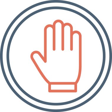 Dur tabelası. Web simgesi basit illüstrasyon