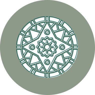 mandala tasarımı, web basit illüstrasyonu