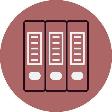 Yardımcı belgeler içeren iş dizinlerinin temel doğrusal illüstrasyonu