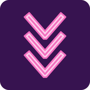 Basit oklar. Web simgesi illüstrasyonu