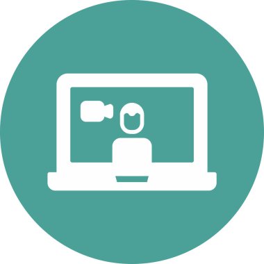 Basit simgeyi karşılama vektör illüstrasyonu