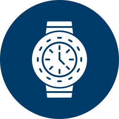 Kol saati simgesi, vektör illüstrasyonu