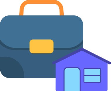 Portföy web simgesi vektör illüstrasyonu