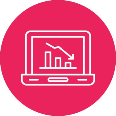 Bir dizüstü bilgisayarda gösterilen kötü istatistik görselleme