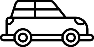 otomobil taşıma simgesi, vektör illüstrasyonu 