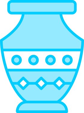 Vazo. Web simgesi basit illüstrasyon