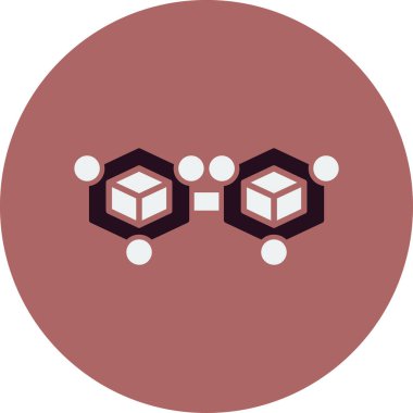 Engelleme zinciri. Web simgesi basit tasarım