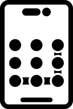 Desen Kilit simgesi vektör çizimi