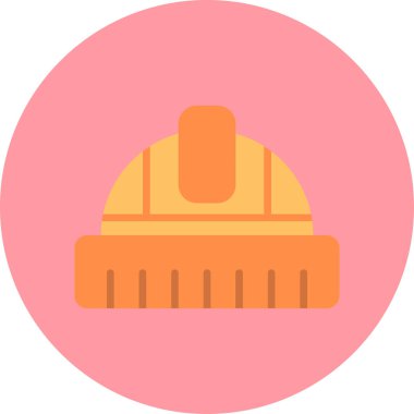 İnşaat miğferi ikon vektör illüstrasyonu