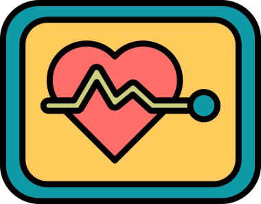 Pulse web simgesi, vektör illüstrasyonu   