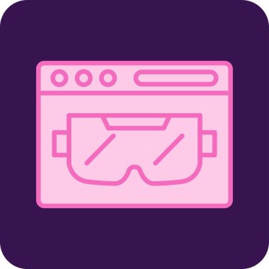 Tarayıcı modern simgesinin vektör illüstrasyonu