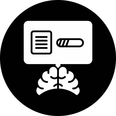 Basit yükleme simgesi, vektör illüstrasyonu