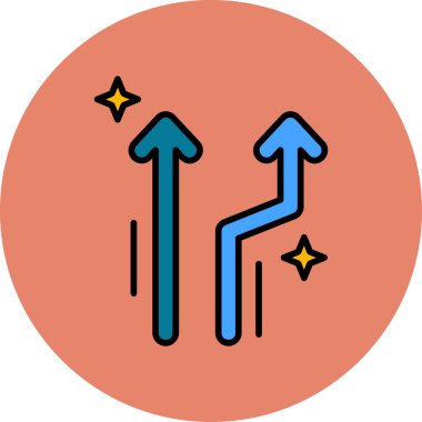 Basit oklar. Web simgesi illüstrasyonu