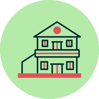 Malikane. Web simgesi basit illüstrasyon