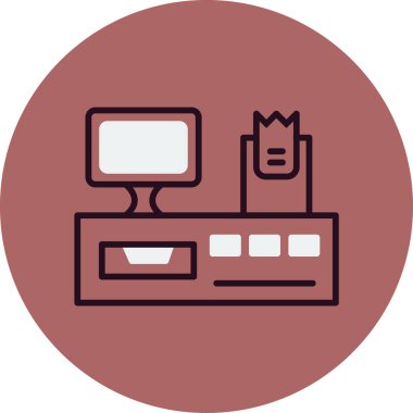 Satış noktası. Web simgesi basit illüstrasyon