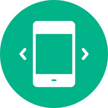 Cep telefonu. Web simgesi basit illüstrasyon 