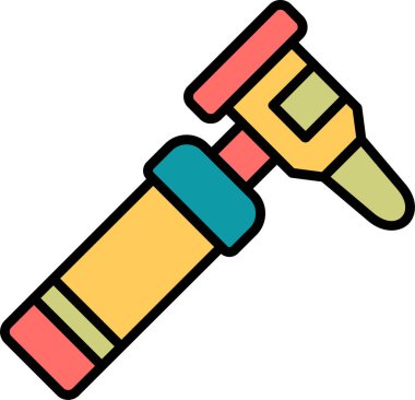 Otoscope simgesi vektör illüstrasyon tasarımı