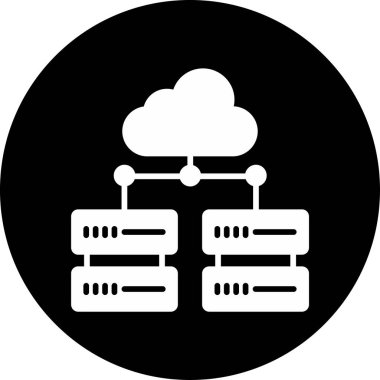 Büyük veriler için büyük soyut vektör simgesi, çevrimiçi uygulamalar için biçimlendirilmiş.